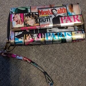 Paris Magazine Print Women's Clutch
